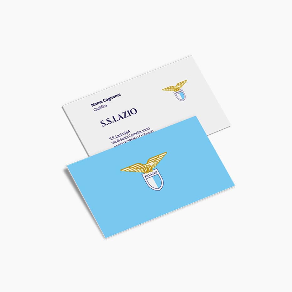logo sslazio biglietti da visita